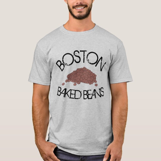 Boston Baked Beans MA Massachusetts Foodie T-Shirt (Front)