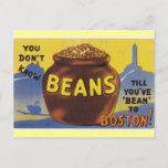 Boston Baked Beans Postcard at Zazzle