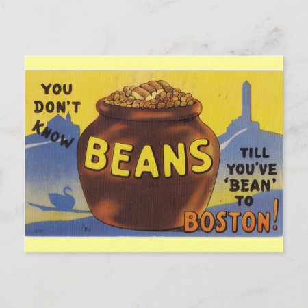 Boston Baked Beans Postcard