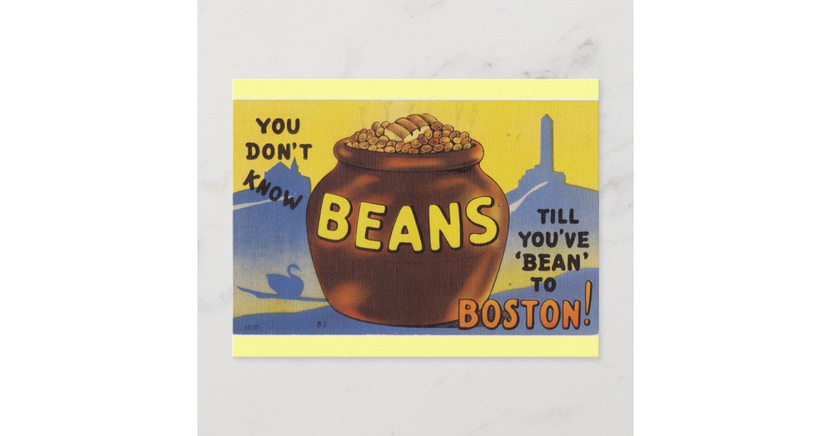 Boston Baked Beans Postcard Zazzle