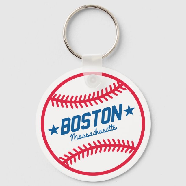 Boston Baseball Keychain (Front)