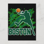 BOSTON BASKETBALL POSTCARD