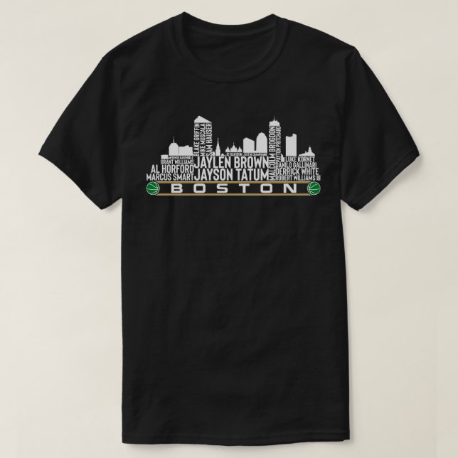 Boston Basketball Team 23 Player Roster Boston Cit T-Shirt (Design Front)