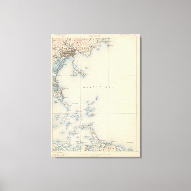 Boston Bay, Massachusetts Canvas Print (Front)