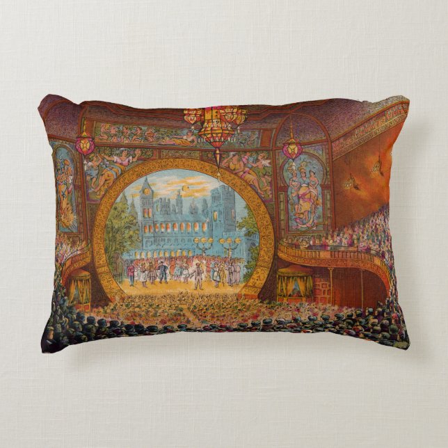 Boston Bijou Theatre Accent Pillow (Front)