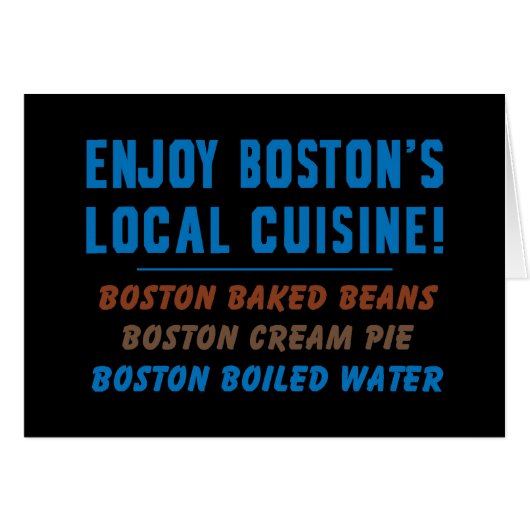 Boston Boiled Water Cards (Front Horizontal)