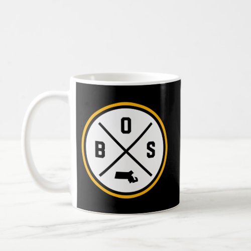 Boston Bos Circle Patch Yellow Coffee Mug