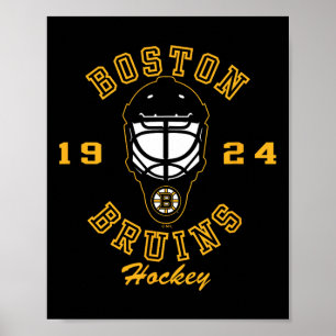 Boston Bruins Hockey Mask Black Officially License Poster
