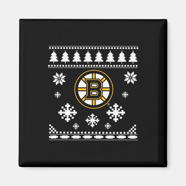 Boston Bruins Ugly Christmas Sweater Holidaze  Magnet (Front)