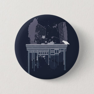 Boston Brutal (blue version) Button