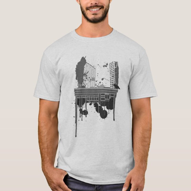 Boston Brutal (grey version) T-Shirt (Front)