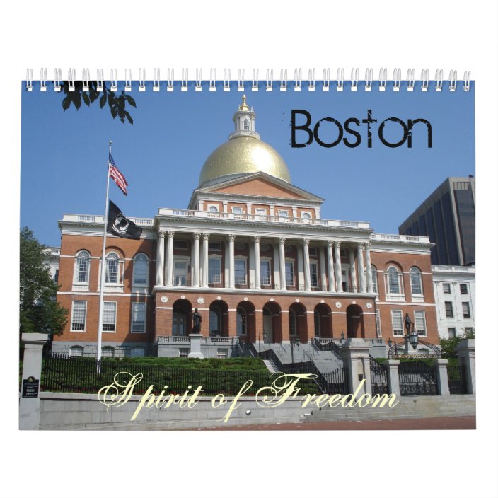Boston Calendar Zazzle com