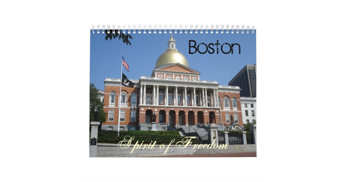 Boston Calendar Zazzle