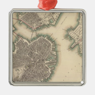 Boston, Charlestown, Roxbury Metal Ornament
