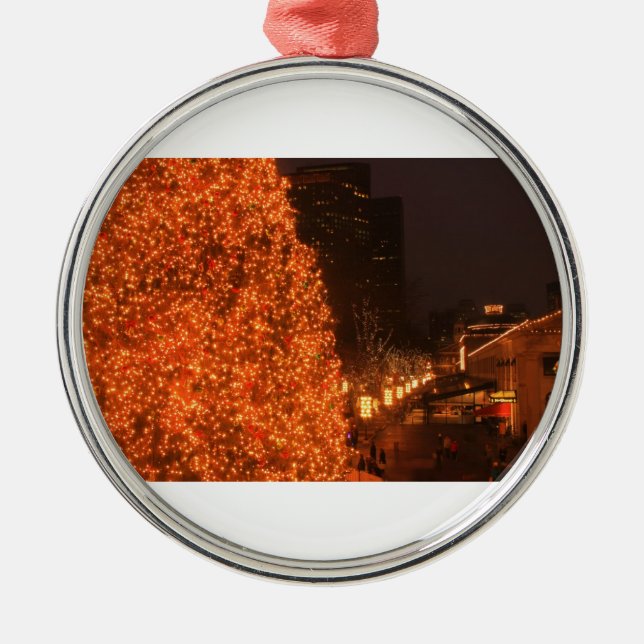Boston Christmas Tree Faneuil Hall Marketplace Metal Ornament (Front)