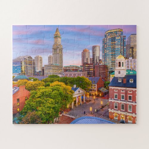 Boston City Buildings Massachusetts USA Jigsaw Puzzle