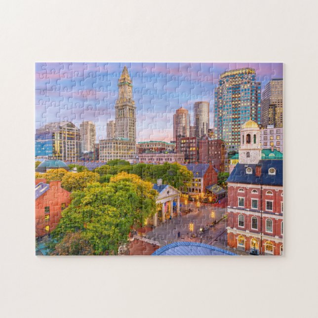 Boston City Buildings Massachusetts USA Jigsaw Puzzle (Horizontal)