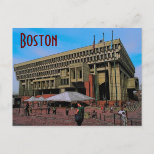 Boston City Hall Postcard