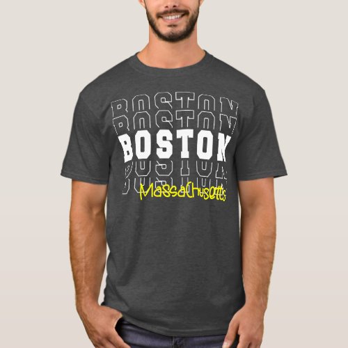 Boston city Massachusetts Boston MA T_Shirt