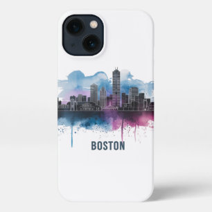Boston City Skyline, Boston Ma Skyline iPhone 13 Case