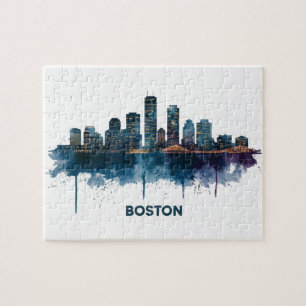 Boston City Skyline, Boston Ma Skyline Jigsaw Puzzle