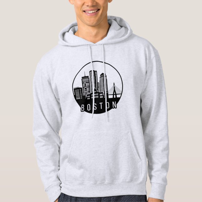 Boston City Skyline Hoodie (Front)