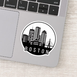 Boston City Skyline Sticker