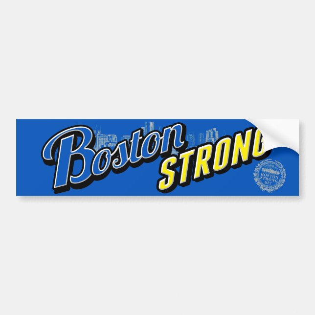 Boston City Strong Display Bumper Sticker (Front)