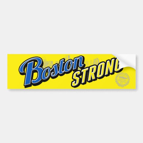 Boston City Strong Display Bumper Sticker