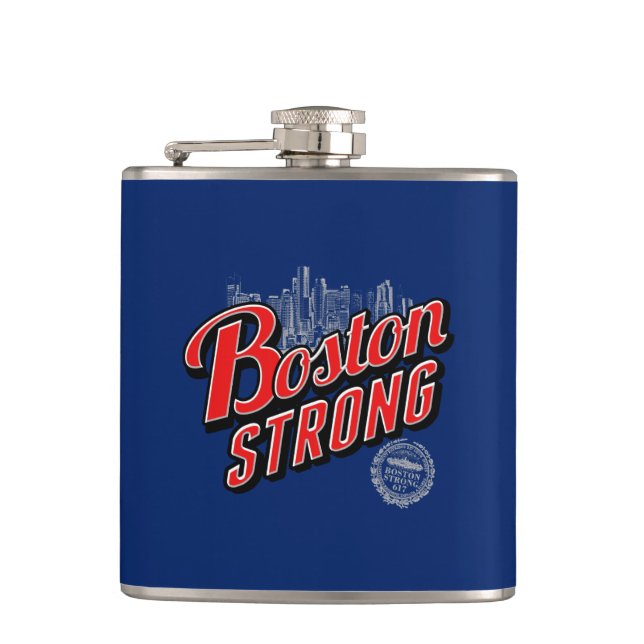 Boston City Strong Remembers Hip Flask (Front)