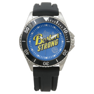 Boston City Strong Remembers on Blue Dial Watch