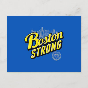 Boston City Strong Remembers on Blue Postcard