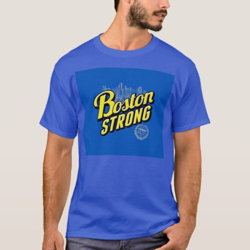 Boston City Strong Remembers on Blue T_Shirt