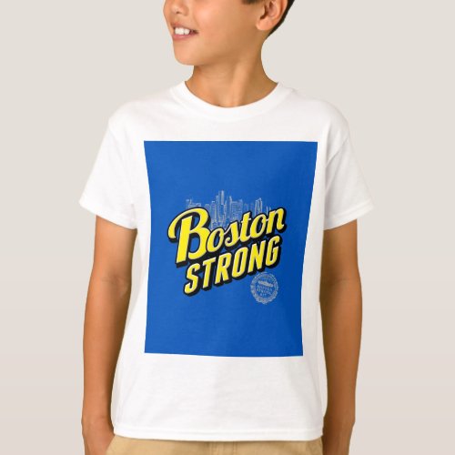 Boston City Strong Remembers on Blue T_Shirt