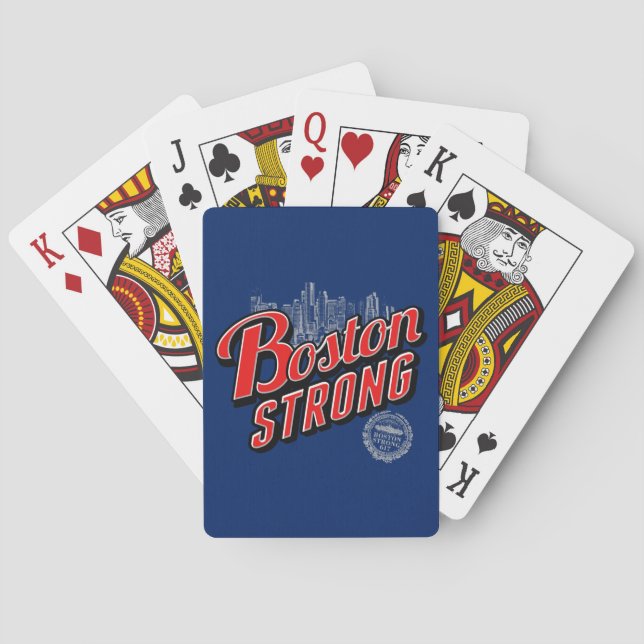 Boston City Strong Remembers Poker Cards (Back)