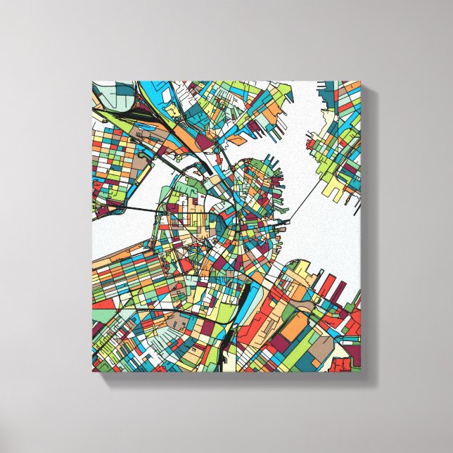 Boston City USA Canvas Print (Front)