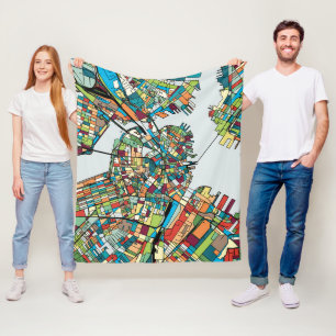 Boston City USA Fleece Blanket