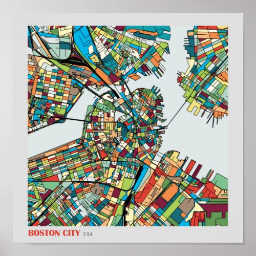 Boston City USA Poster