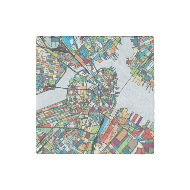 Boston City USA Stone Magnet (Front)