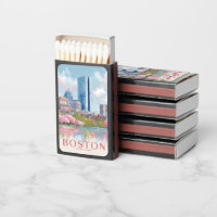 Boston Cityscape Vintage