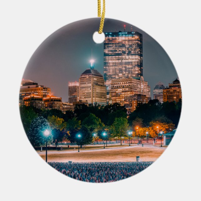 Boston Common Ceramic Ornament (Front)