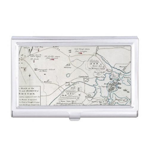 BOSTON_CONCORD MAP 1775 BUSINESS CARD CASE