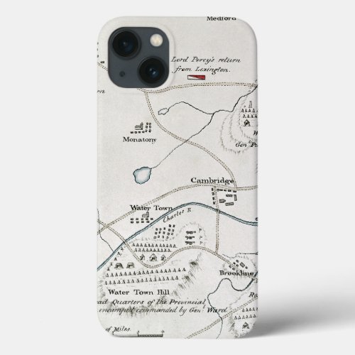 BOSTON_CONCORD MAP 1775 iPhone 13 CASE