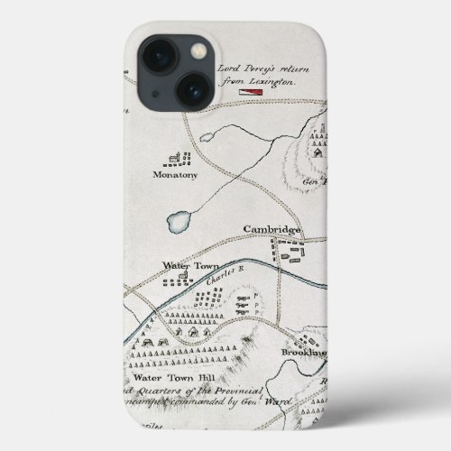 BOSTON_CONCORD MAP 1775 iPhone 13 CASE