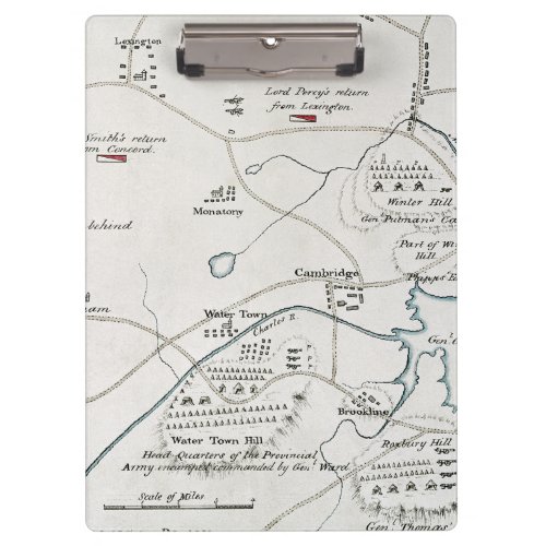 BOSTON_CONCORD MAP 1775 CLIPBOARD