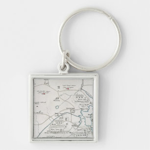 BOSTON-CONCORD MAP, 1775 KEYCHAIN