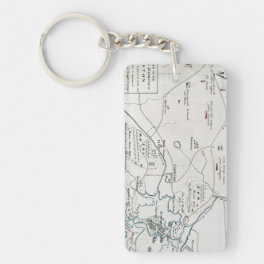 BOSTON-CONCORD MAP, 1775 KEYCHAIN