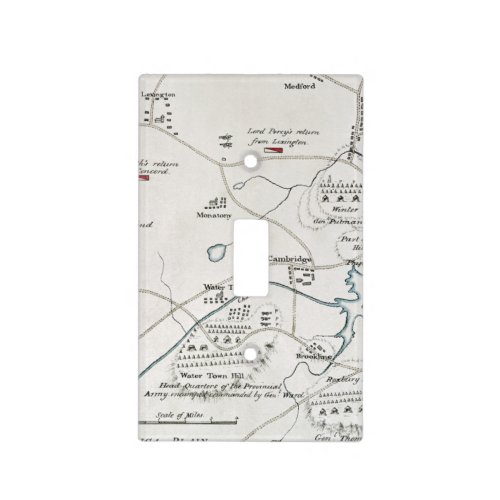 BOSTON_CONCORD MAP 1775 LIGHT SWITCH COVER