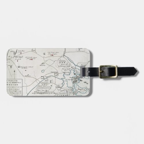 BOSTON_CONCORD MAP 1775 LUGGAGE TAG