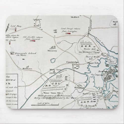 BOSTON_CONCORD MAP 1775 MOUSE PAD